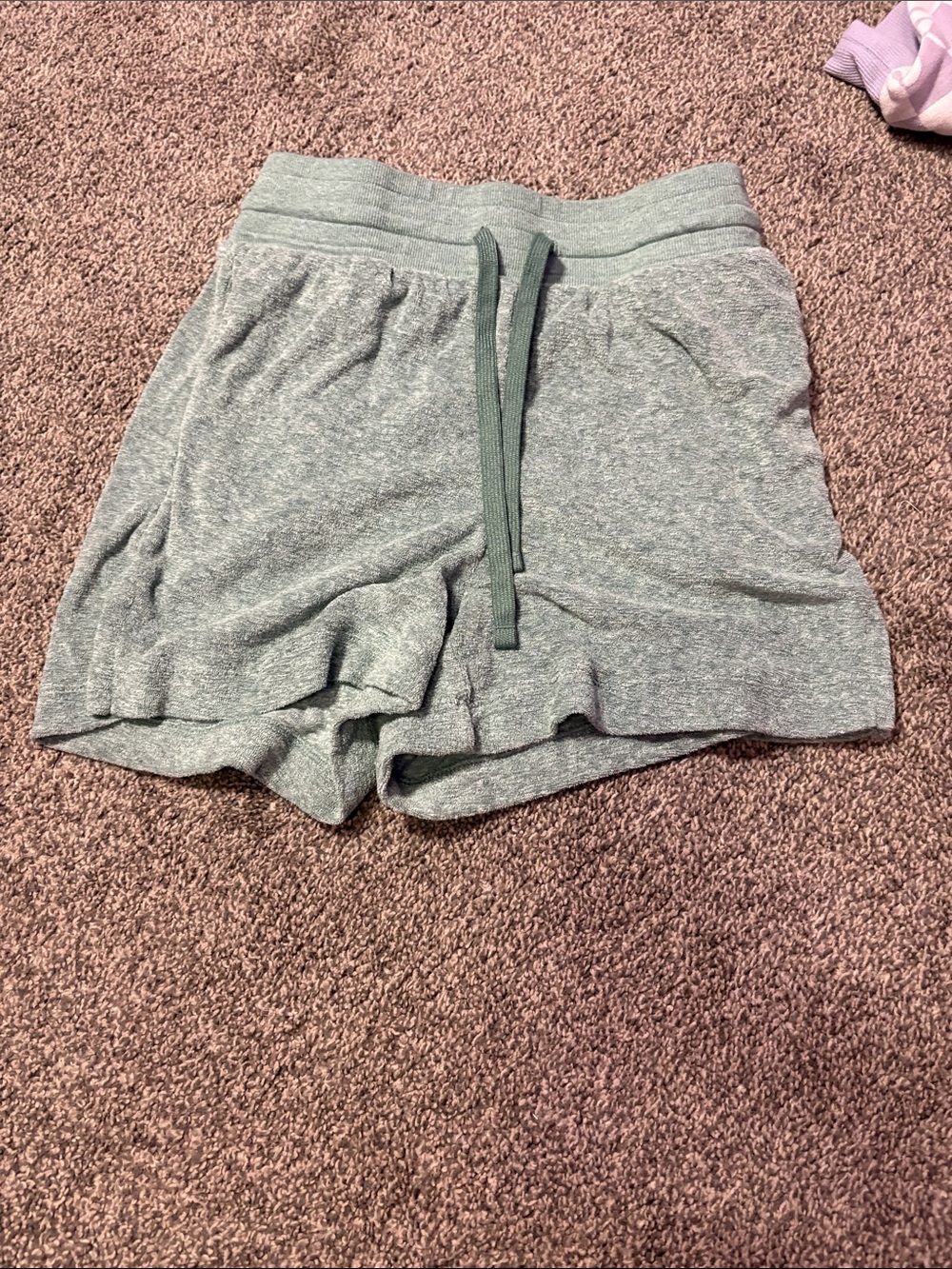 Old Navy Gray High-Waist Lounge Shorts with Drawstring